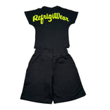 Refrigiwear Completo 2 Pezzi T-Shirt-Bermuda per Neonato R1101W25X NERO REFRIGIWEAR 