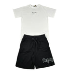 Refrigiwear Completo 2 Pezzi T-Shirt - Bermuda Bicolore per Neonato R1102W25N BIANCO/NERO REFRIGIWEAR 