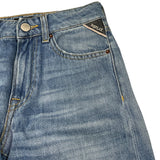 Replay Jeans Tinta Unita con Girovita Regolabile per Bambino SB9Z1 AZZURRO REPLAY 