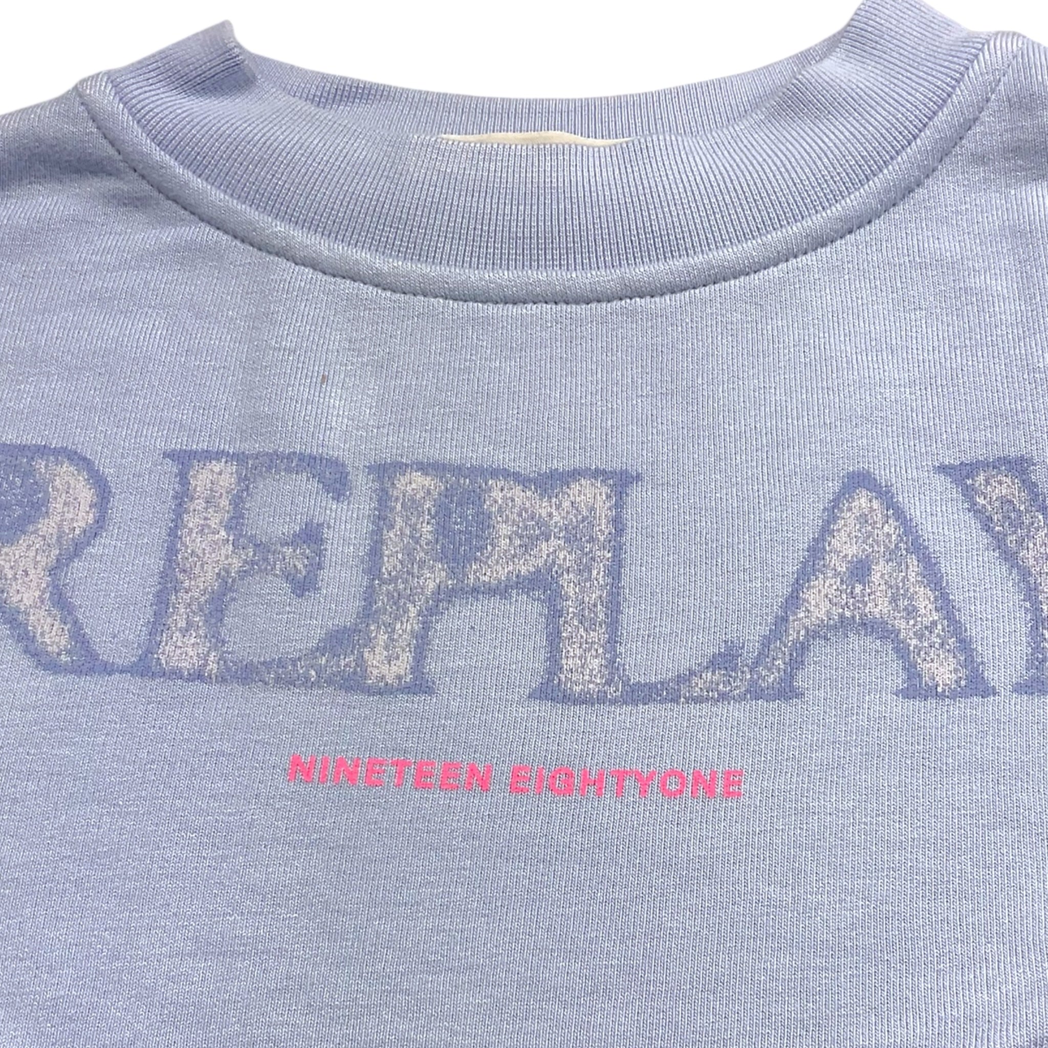 Replay Felpa Girocollo Tinta Unita con Stampa per Bambina SG2125 AZZURRO REPLAY 