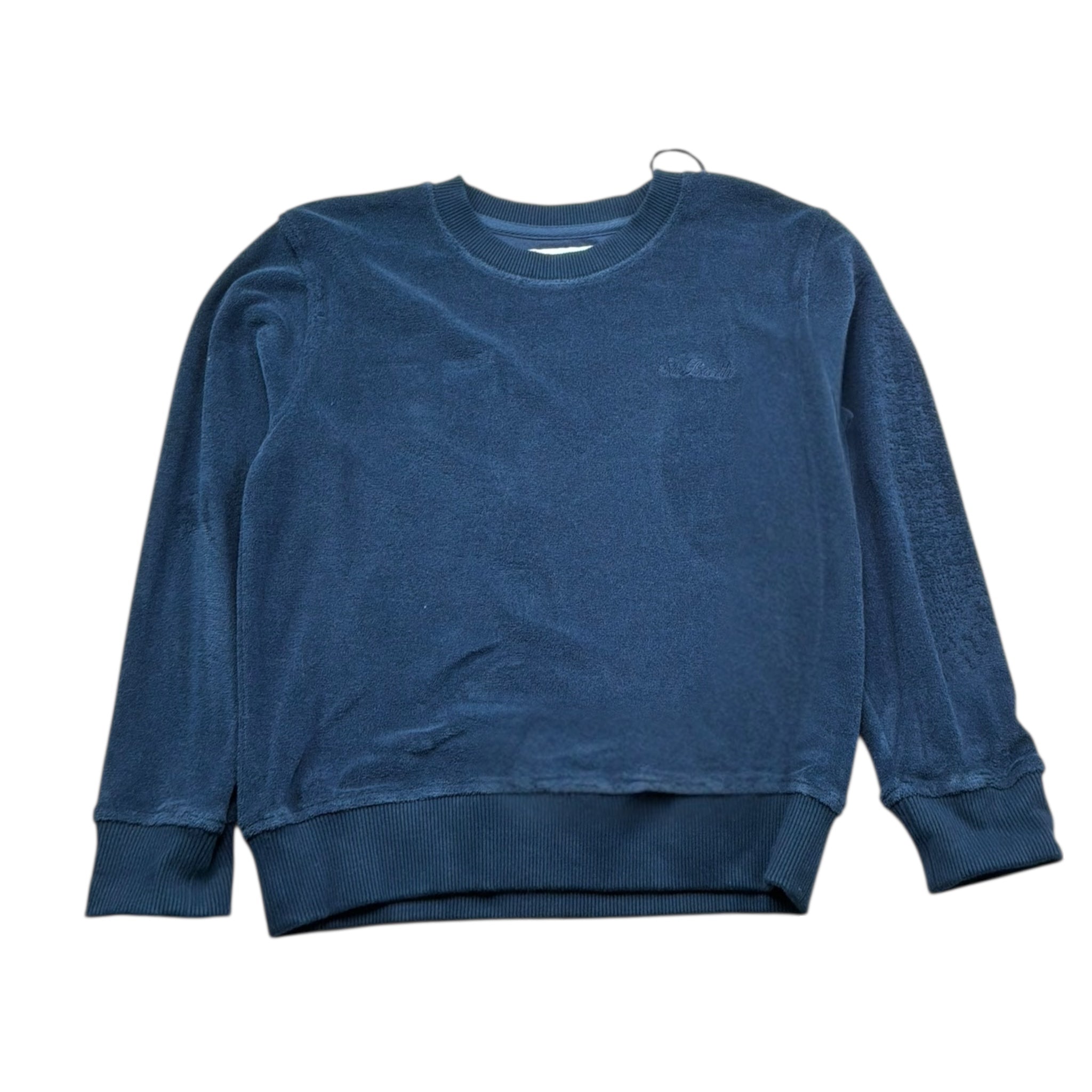 Saint Barth Felpa Girocollo Tinta Unita per Bambino 00145LLL BLU SAINT BARTH 