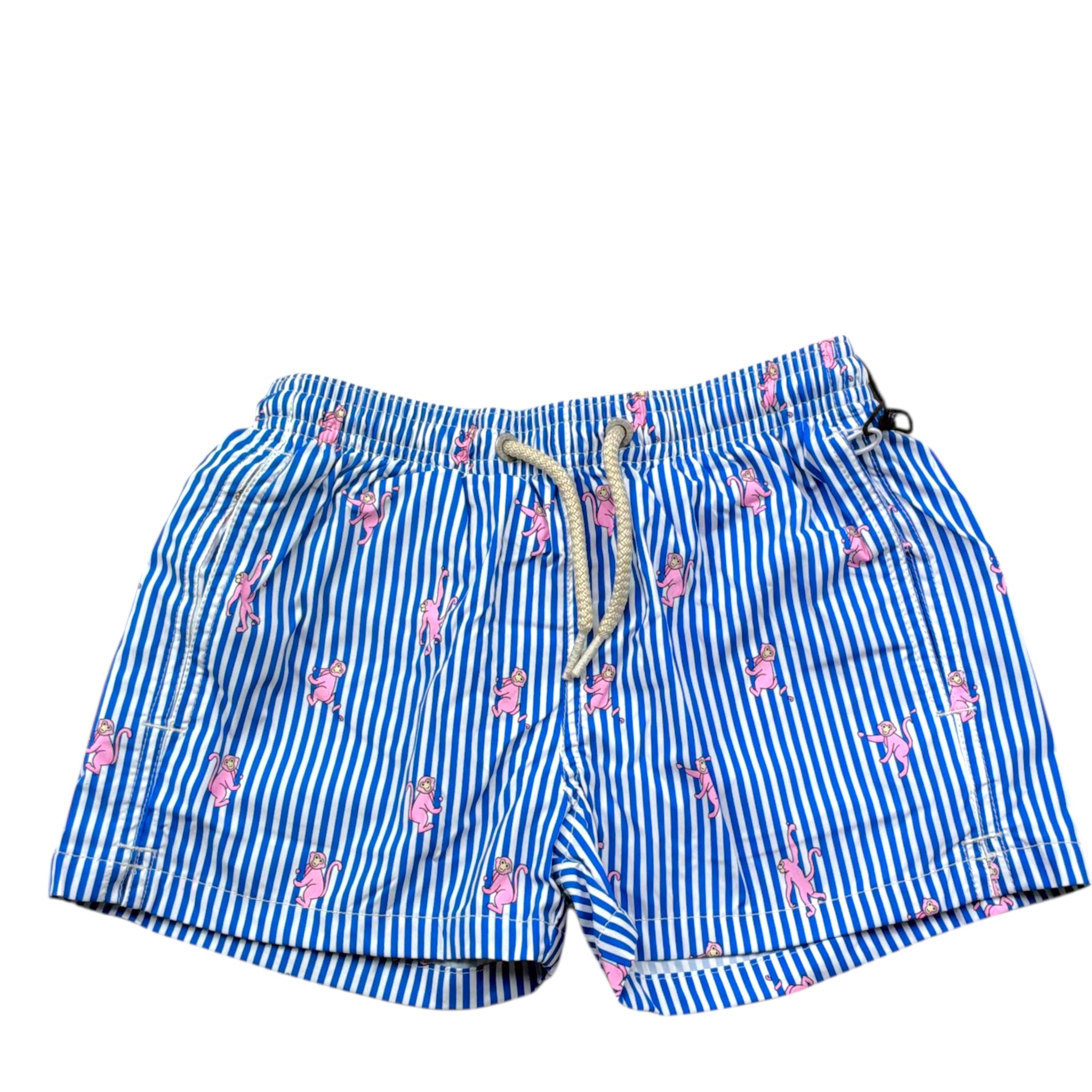 Saint Barth Costume Modello Boxer Tinta Unita con Stampa per Bambino 00225L BIANCO SAINT BARTH 