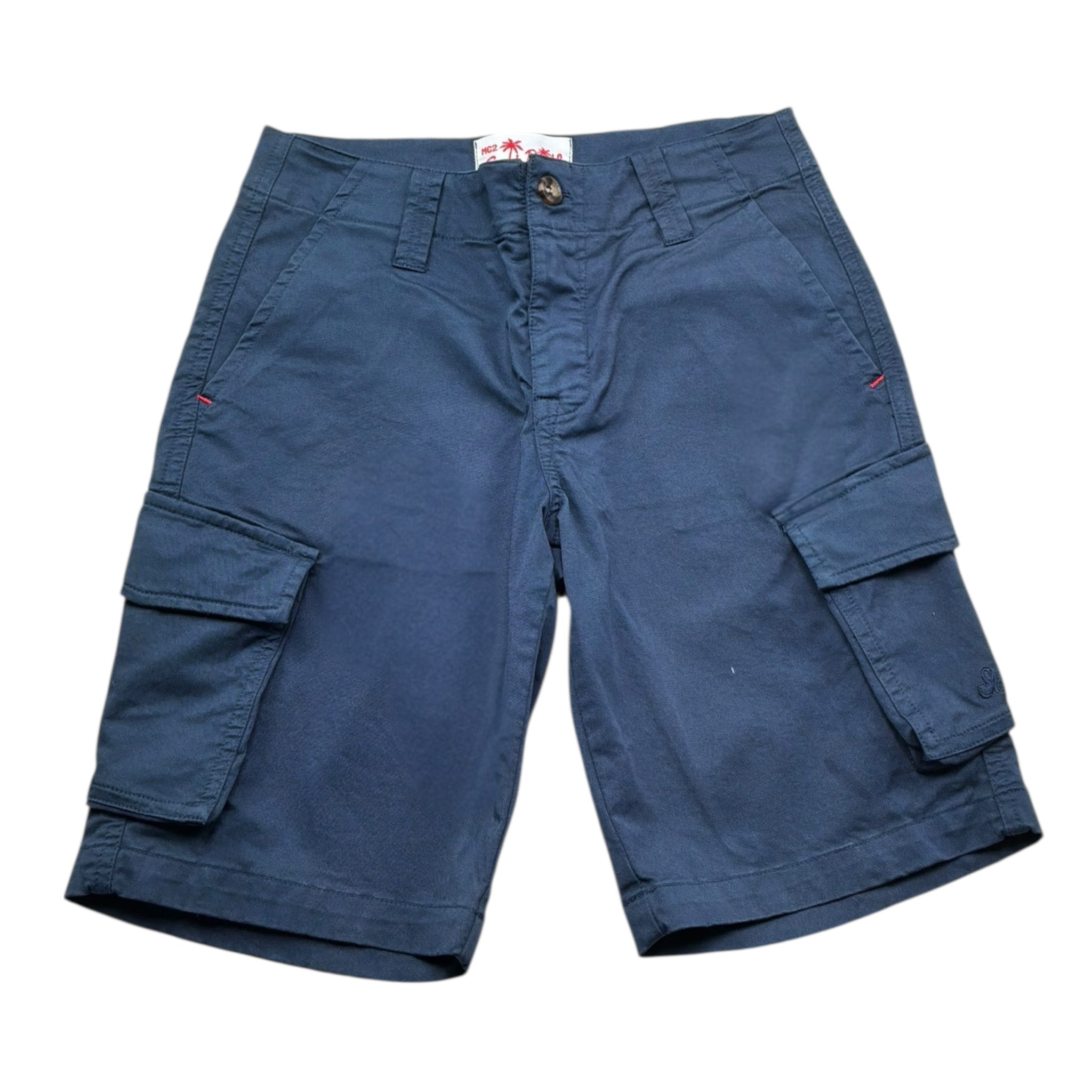 Saint Barth Bermuda Tinta Unita con Tasconi per Bambino 00446L BLU SAINT BARTH 