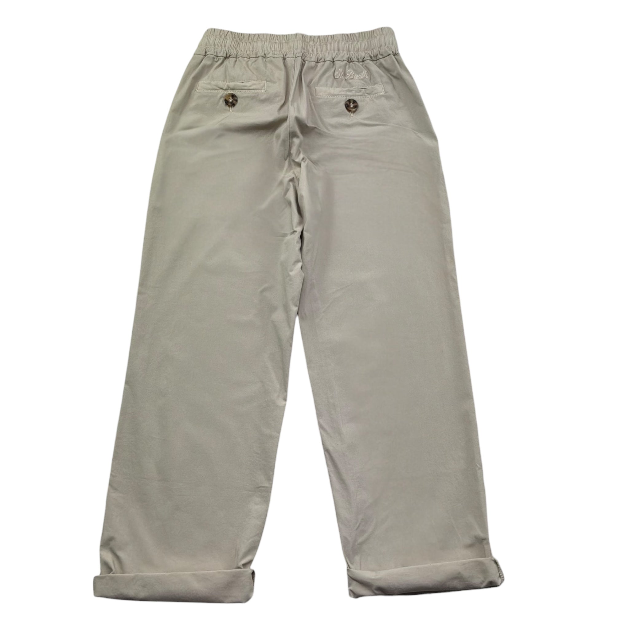 Saint Barth Pantalone Tinta Unita con Elastico In Vita per Bambino 00535L BEIGE SAINT BARTH 