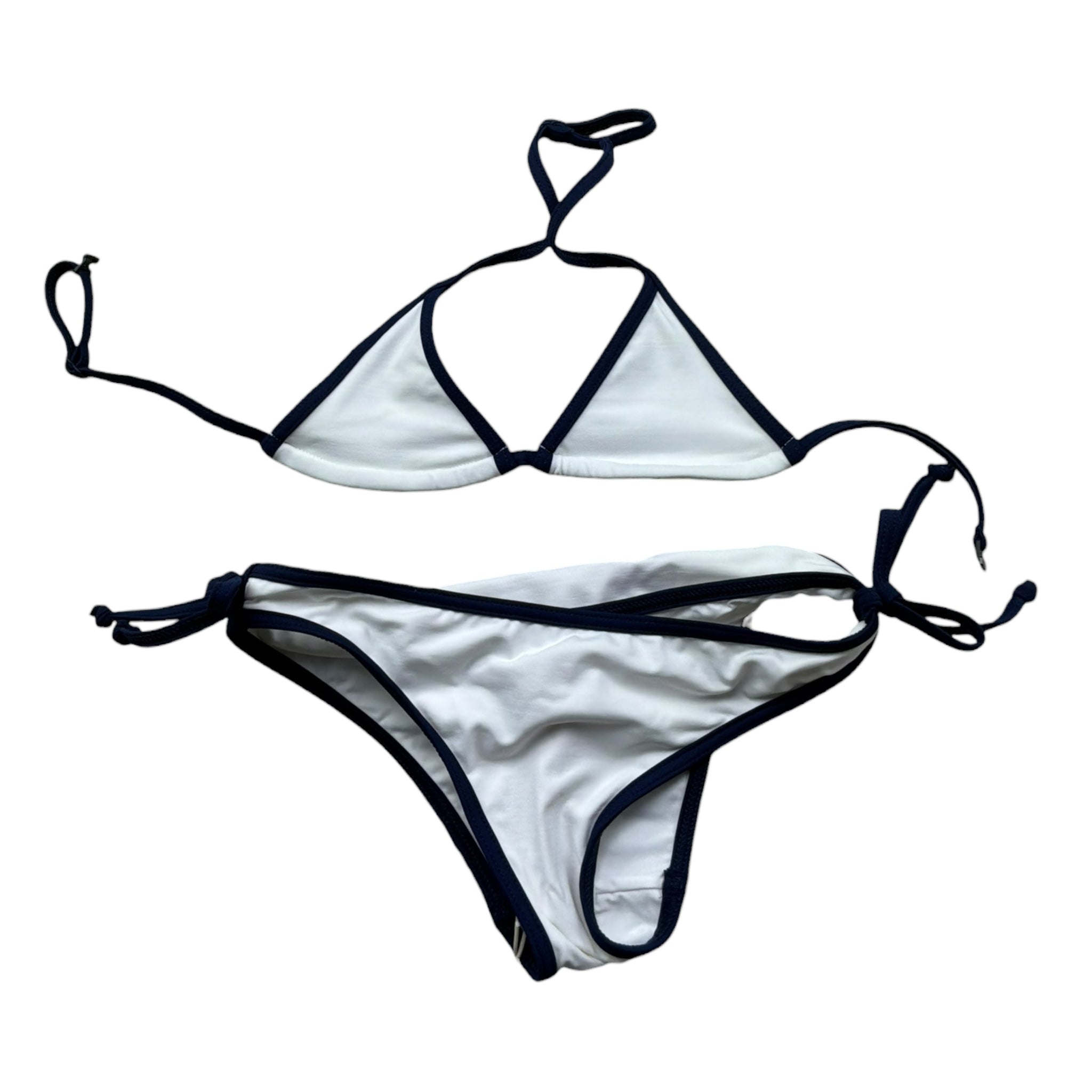 Saint Barth Costume 2 Pezzi Triangolo-Slip per Bambina 00663L BIANCO SAINT BARTH 