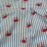 Saint Barth Camicia Tinta Unita con Fantasia A Righe Mezza Manica per Bambino 00783L BIANCO SAINT BARTH 