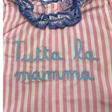 Saint Barth Completo 2 Pezzi Camicia-Coulotte Bicolore per Neonata ABB0002 ROSA SAINT BARTH 