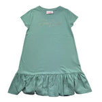 Saint Barth Abito Mezza Manica Tinta Unita con Brillantini per Bambina ABBEYY VERDE SAINT BARTH 