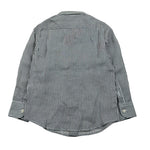 Saint Barth Camicia Manica Lunga Fantasia A Righe per Bambino AGN000101183J BLU SAINT BARTH 