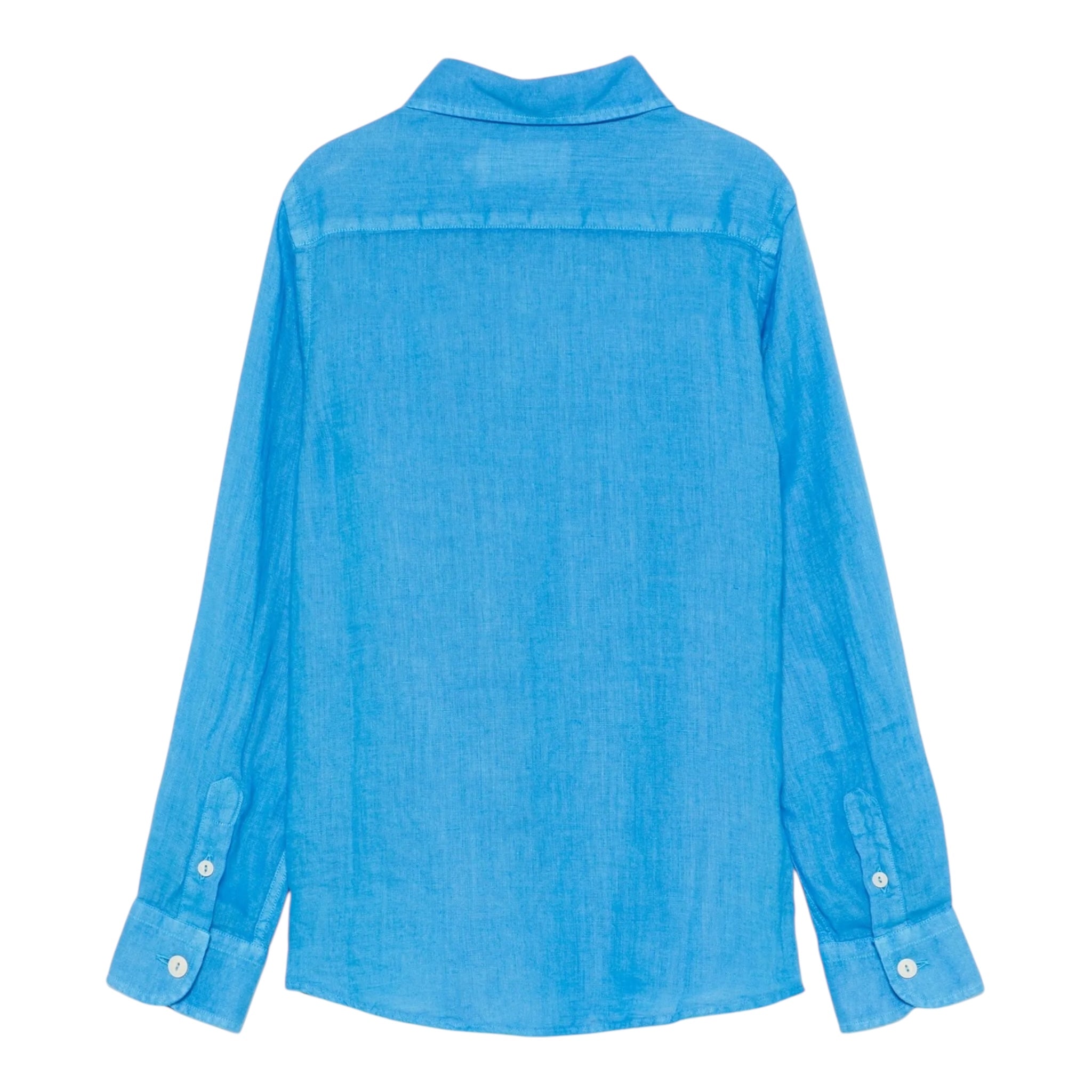 Saint Barth Camicia Manica Lunga Tinta Unita per Bambino AGN00010 TIFFANY SAINT BARTH 