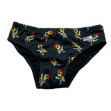 Saint Barth Costume Modello Slip Bicolore con Stampa Bart per Bambino BARTPIRATE NERO SAINT BARTH 