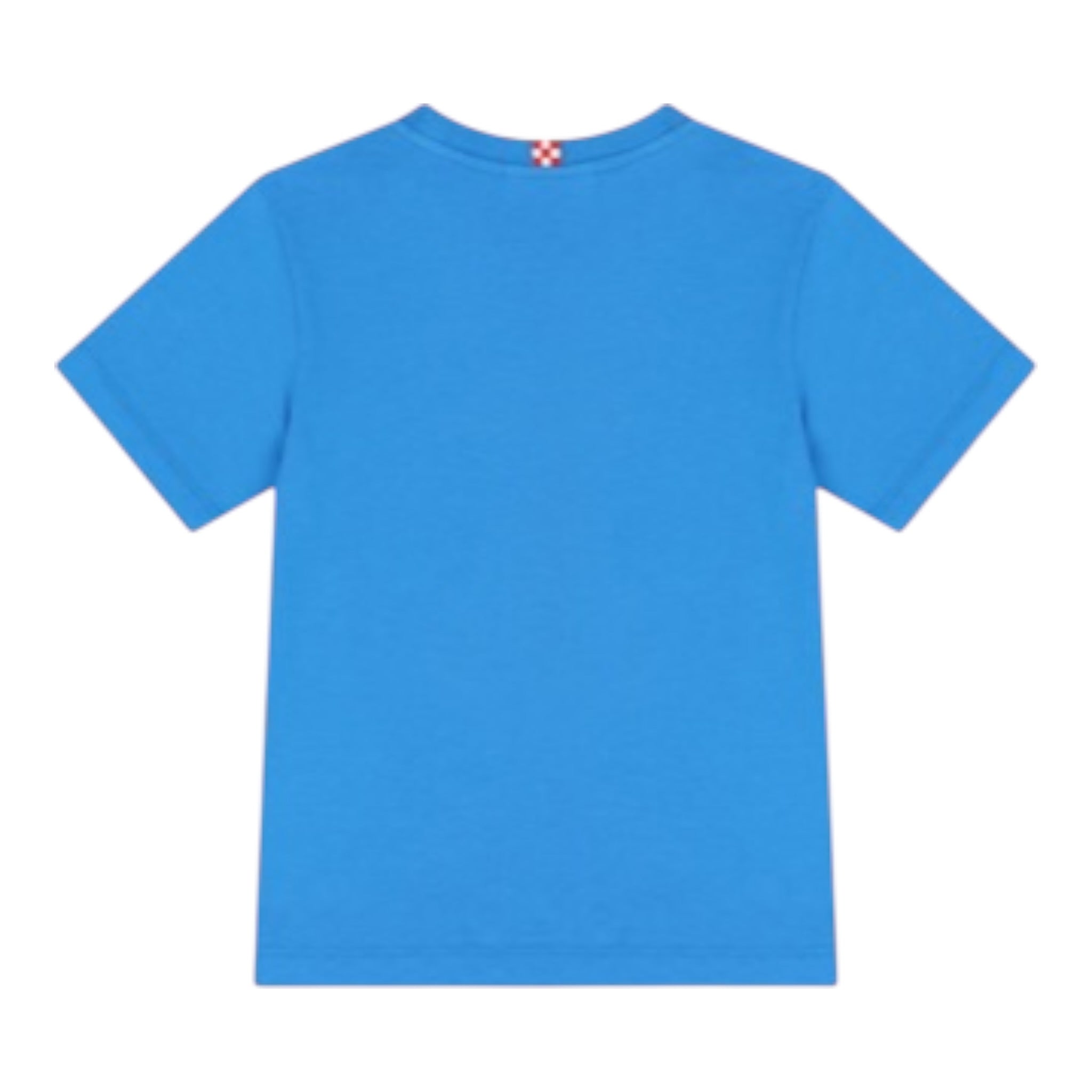 Saint Barth T-Shirt Girocollo Tinta Unita con Logo per Bambino DOVERLJR COBALTO SAINT BARTH 