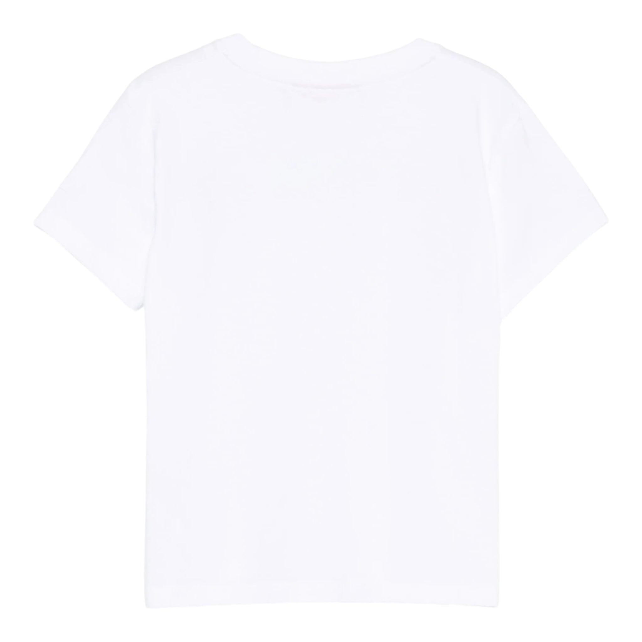 Saint Barth T-Shirt Girocollo Tinta Unita con Stampa per Neonata ELLY001XX BIANCO SAINT BARTH 