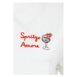 Saint Barth T-Shirt Girocollo Tinta Unita Stampa Snoopie per Bambino EMILIE BIANCO SAINT BARTH 