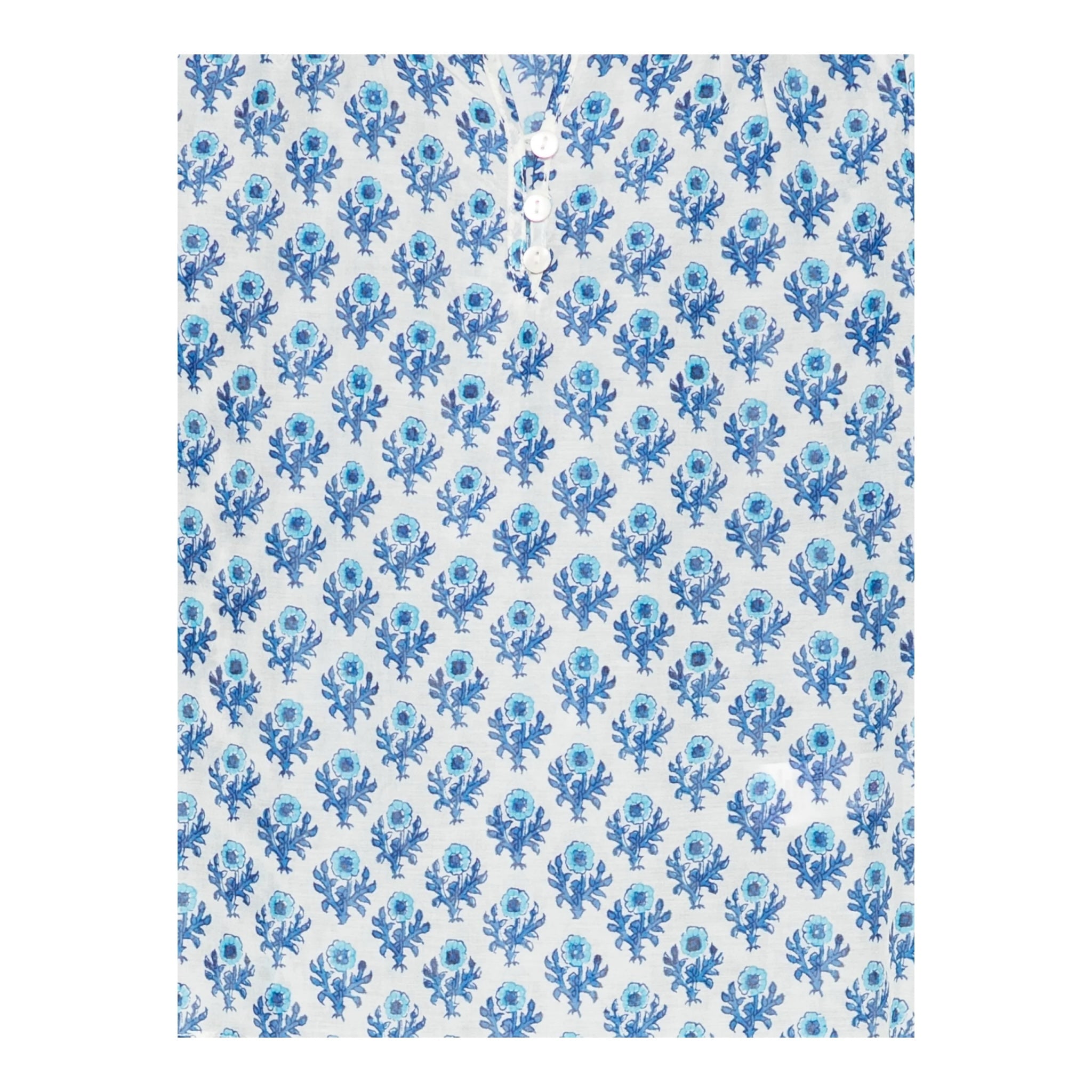 Saint Barth Camicia Manica Lunga Tinta Unita Fantasia Floreale per Bambina HRP002 BIANCO SAINT BARTH 