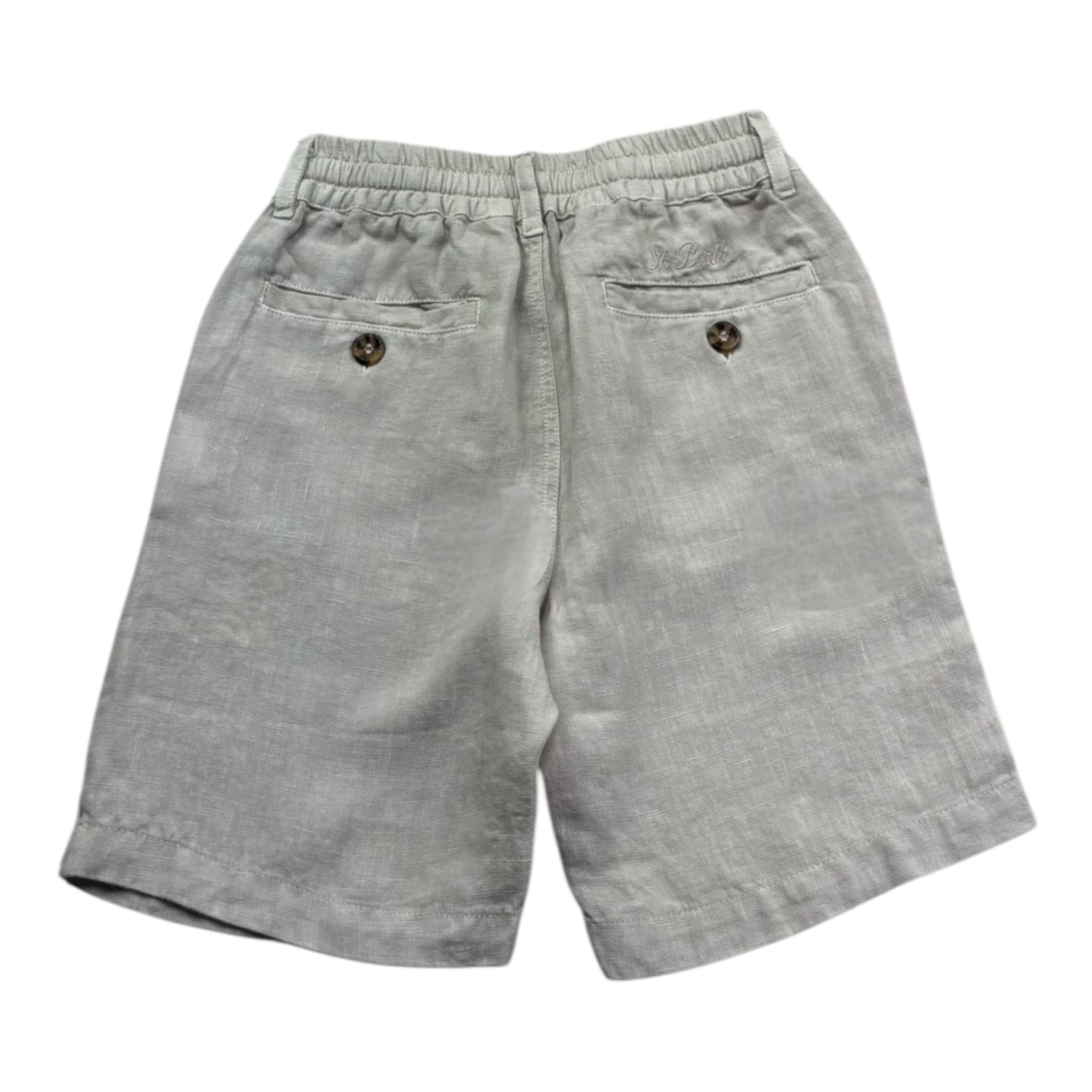 Saint Barth Bermuda Tinta Unita con Elastico In Vita per Bambino ISC0002 SABBIA SAINT BARTH 