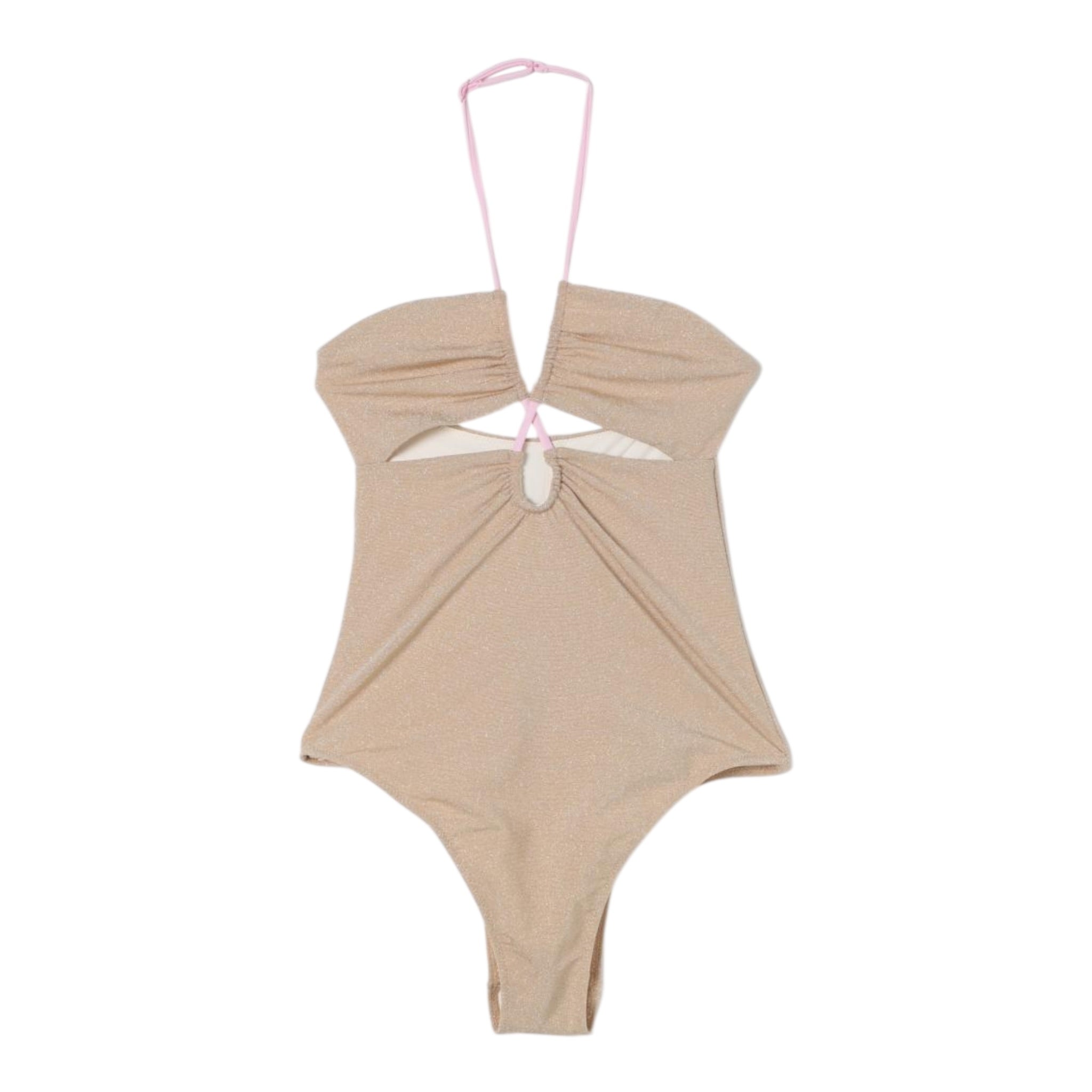 Saint Barth Costume Intero Tinta Unita Glitterato per Bambina KINSLEY ORO SAINT BARTH 
