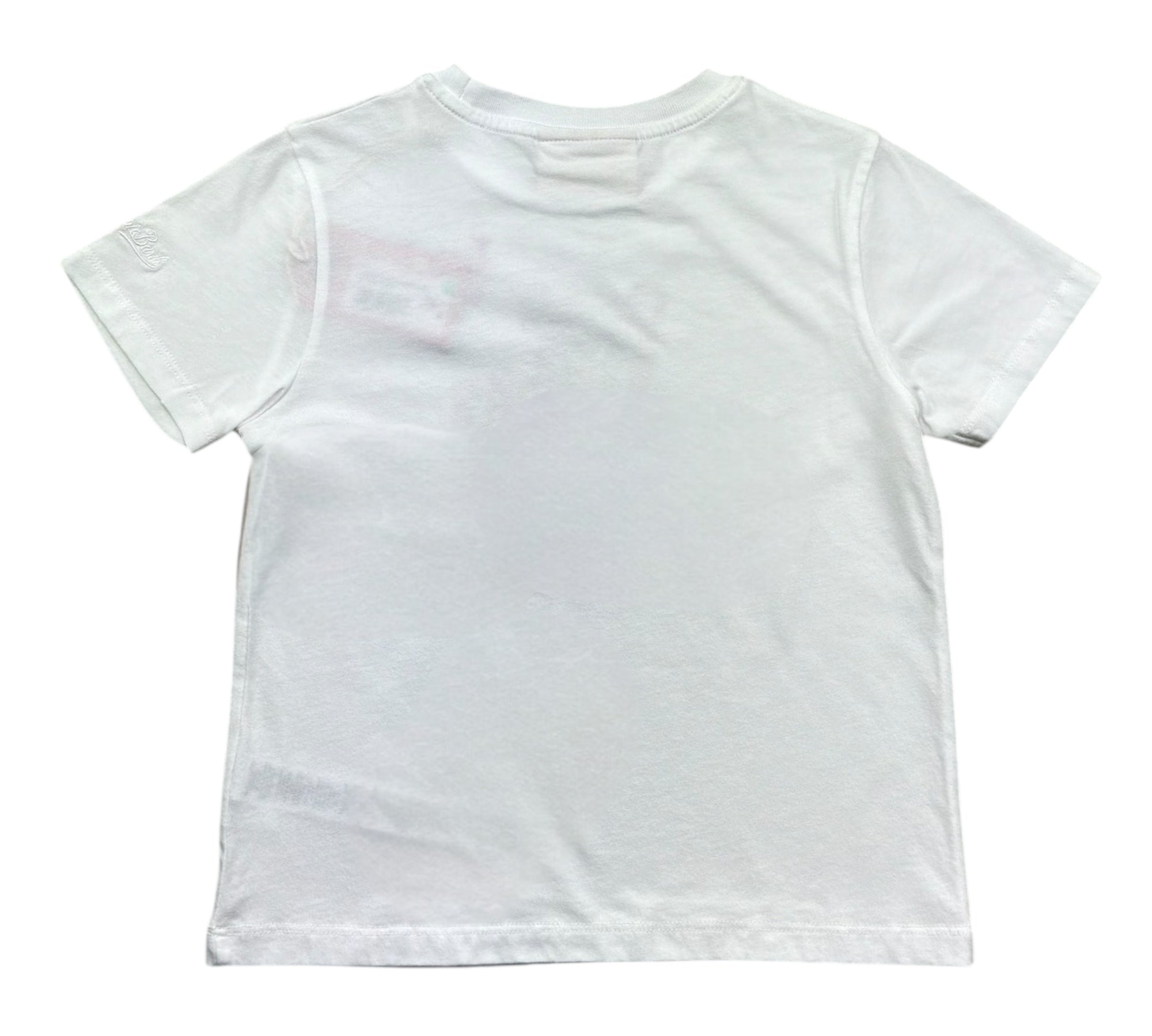 Saint Barth T-Shirt Girocollo Tinta Unita con Stampa per Bambina LEOPERD BIANCO SAINT BARTH 