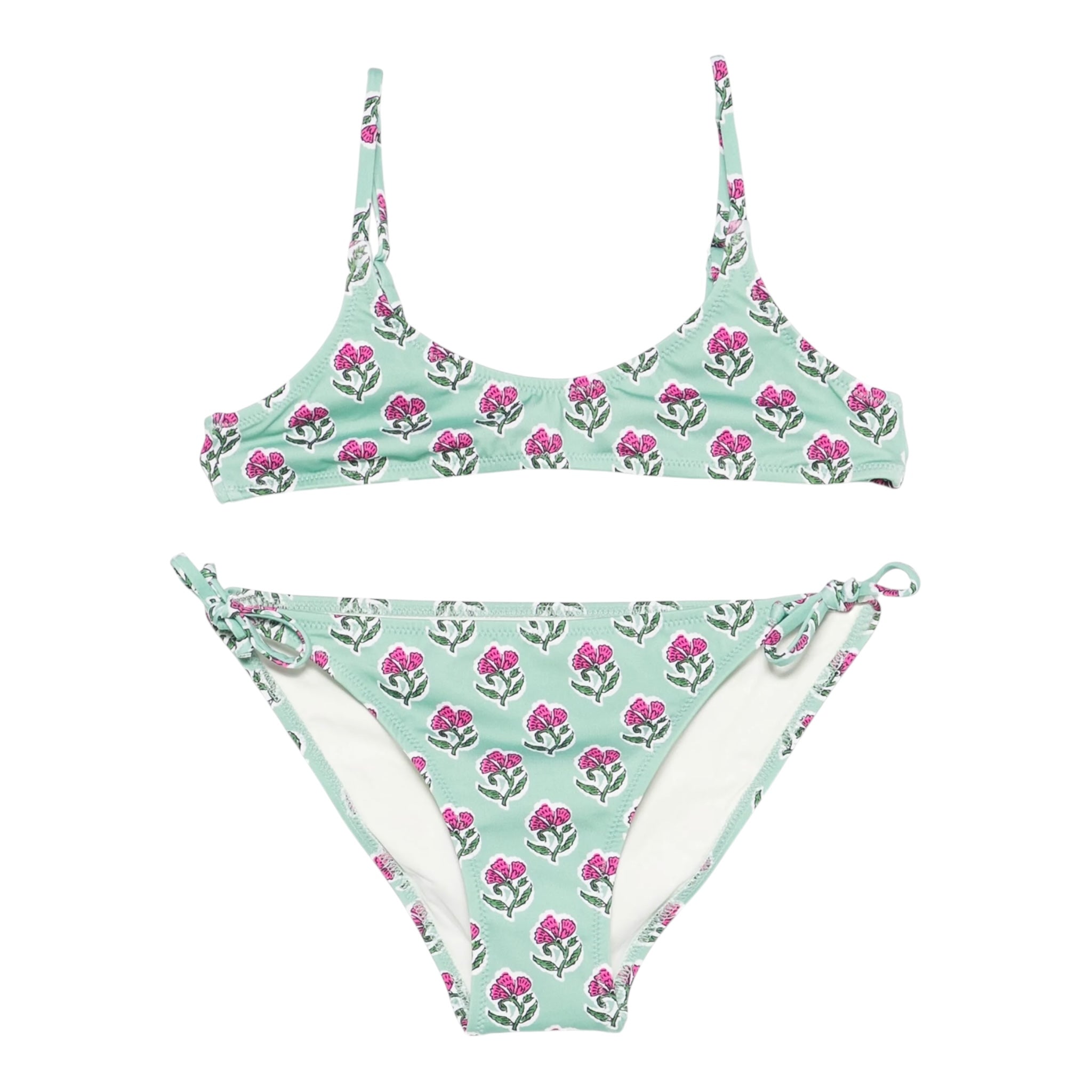 Saint Barth Costume 2 Pezzi Triangolo-Mutandina per Bambina PALO0020 VERDE SAINT BARTH 