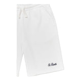 Saint Barth Bermuda Tinta Unita con Elastico In Vita per Neonato RANL001N BIANCO SAINT BARTH 