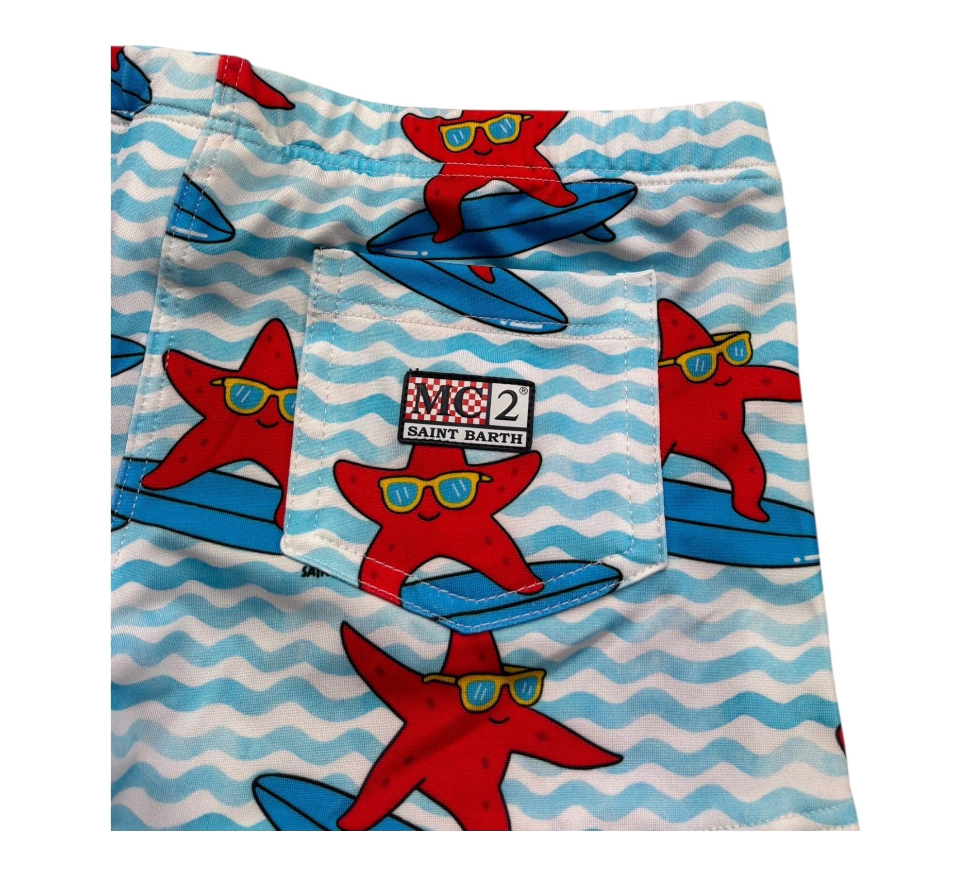 Saint Barth Costume Stampa Fantasia  per Bambino TOBAGO AZZURRO SAINT BARTH 