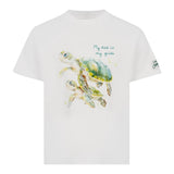Saint Barth T-Shirt Girocollo Tinta Unita con Stampa per Bambino TSH00010467J BIANCO SAINT BARTH 