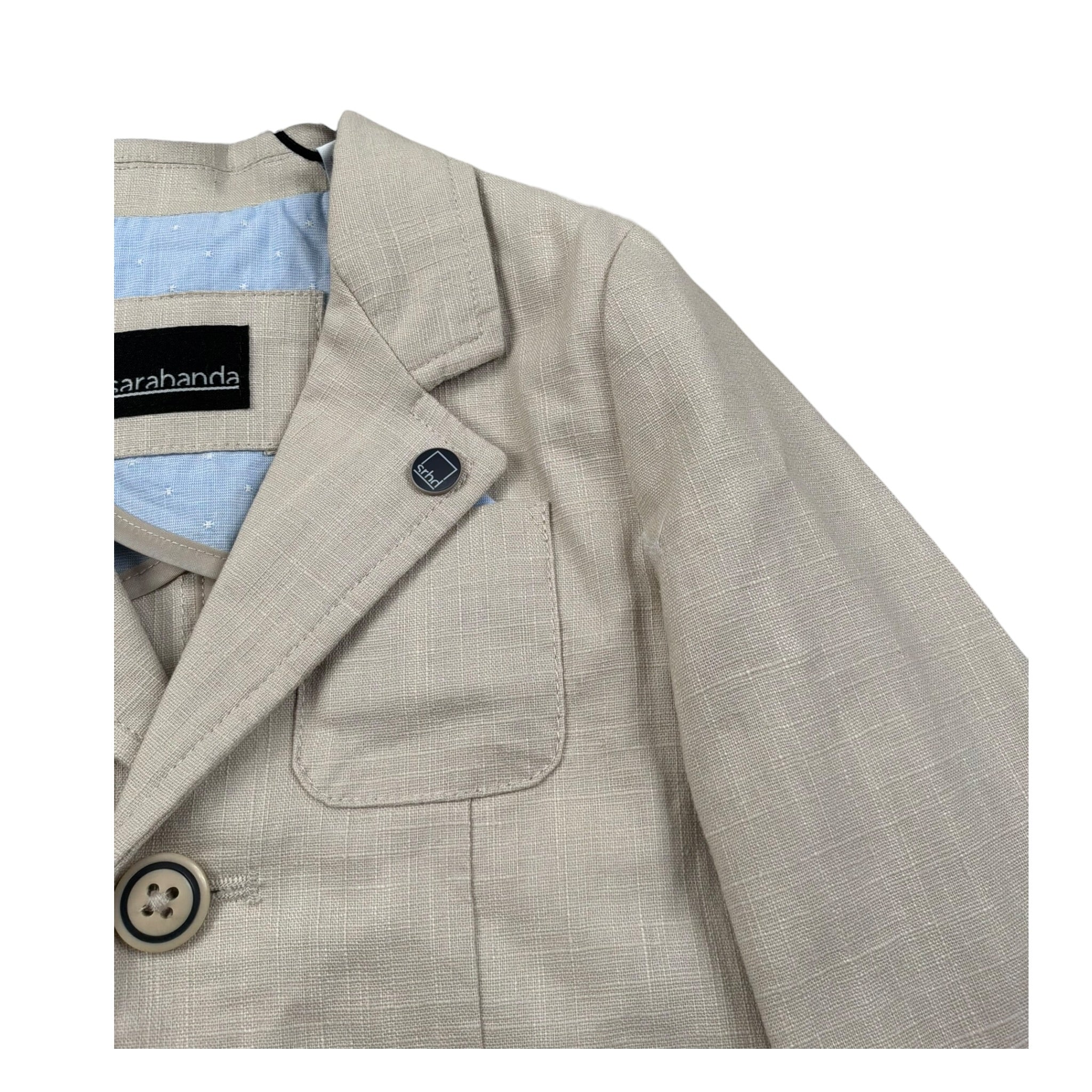 Sarabanda Giacca Tinta Unita con Bottoni per Neonato 02160 BEIGE SARABANDA 