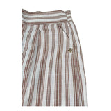 Sarabanda Pantalone Fantasia A Righe Modello Palazzo per Bambina 04225 BIANCO SARABANDA 
