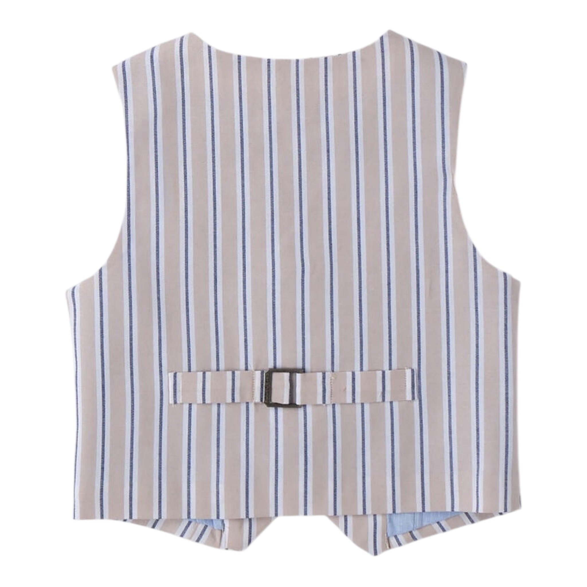 Sarabanda Gilet Fantasia A Righe per Neonato 06190 BEIGE SARABANDA 