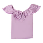 Sarabanda Camicia Giromanica Tinta Unita per Bambina 08567 LILLA SARABANDA 