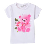 Sarabanda T-Shirt Girocollo tinta unita con Stampa Bianco per Neonata 0B208X BIANCO SARABANDA 