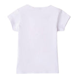 Sarabanda T-Shirt Girocollo tinta unita con Stampa Bianco per Neonata 0B208X BIANCO SARABANDA 