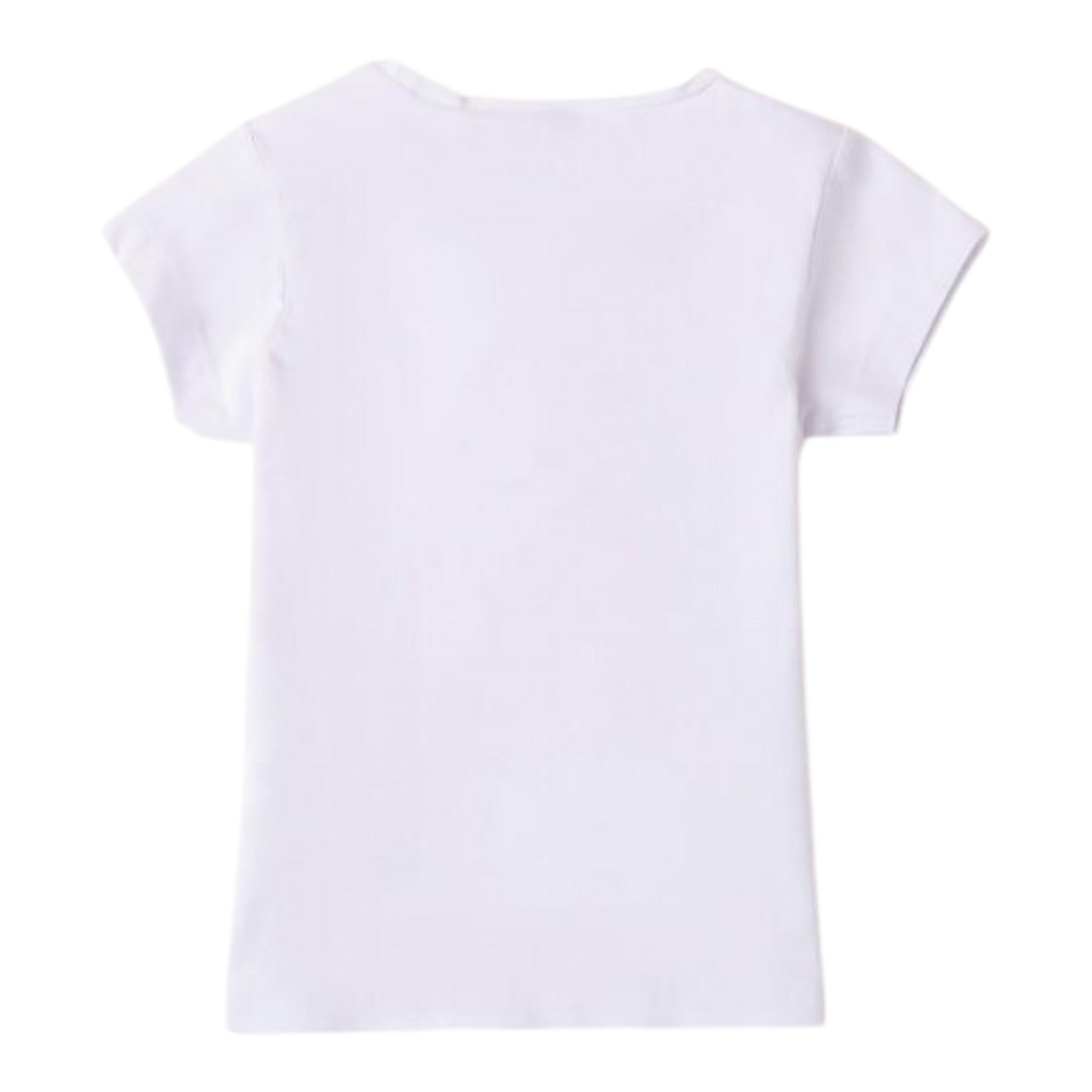 Sarabanda T-Shirt Girocollo tinta unita con Stampa Bianco per Neonata 0B208X BIANCO SARABANDA 