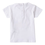Sarabanda T-Shirt tinta unita con Stampa Bianco per Neonata 0B2133 BIANCO SARABANDA 