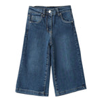 Sarabanda Jeans tinta unita Modello A Palazzo Blu per Bambina 0B217 BLU SARABANDA 