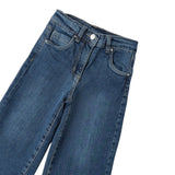 Sarabanda Jeans tinta unita Modello A Palazzo Blu per Bambina 0B217 BLU SARABANDA 
