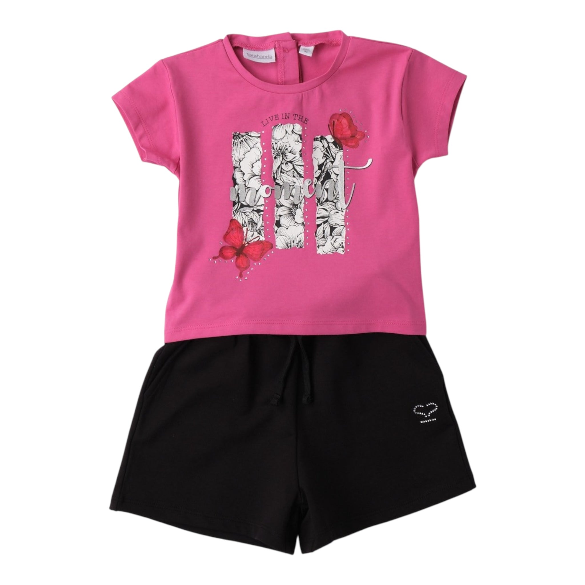 Sarabanda Completo 2 Pezzi T-Shirt-Short  per Bambina 0B255J FUXIA SARABANDA 