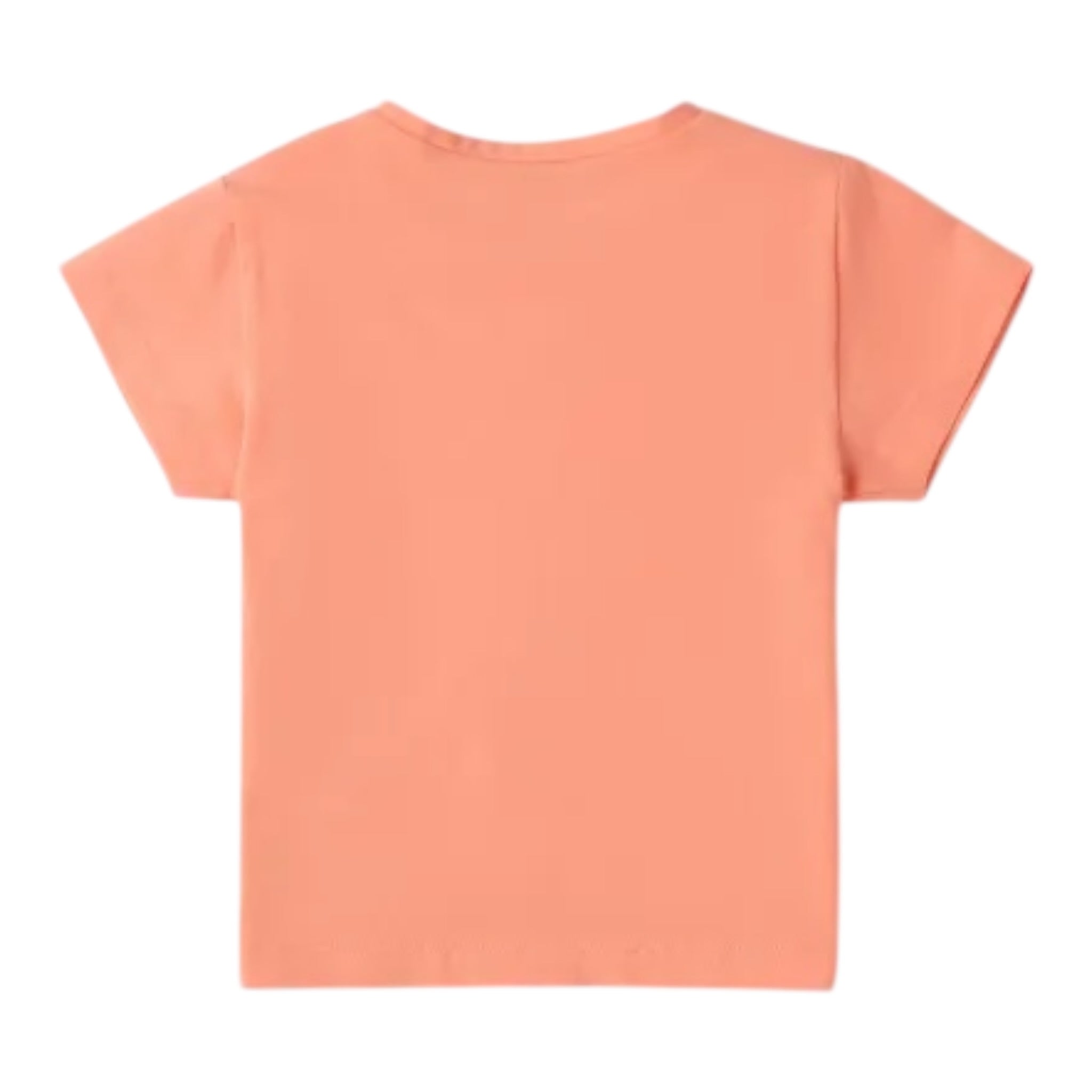 Sarabanda T-Shirt Tinta Unita Girocollo per Bambina 0B317 PESCA SARABANDA 