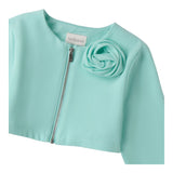Sarabanda giacca Tinta Unita con Zip per Bambina 0B354 VERDE ACQUA SARABANDA 
