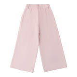 Sarabanda Pantalone A Palazzo Tinta Unita per Bambina 0B477 ROSA SARABANDA 