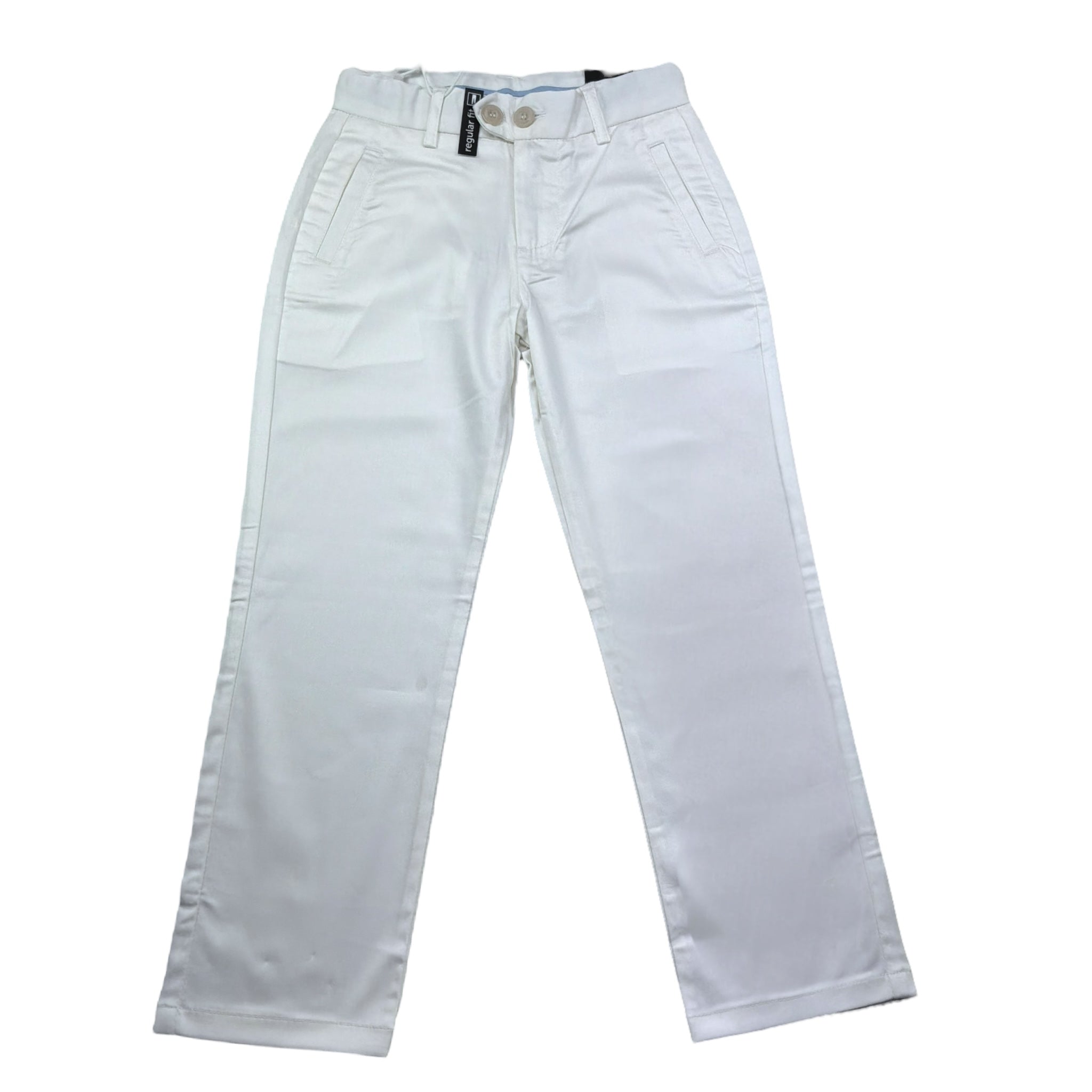 Sarabanda Pantalone Tinta Unita con Girovita Regolabile per Bambino 0B662 BIANCO SARABANDA 