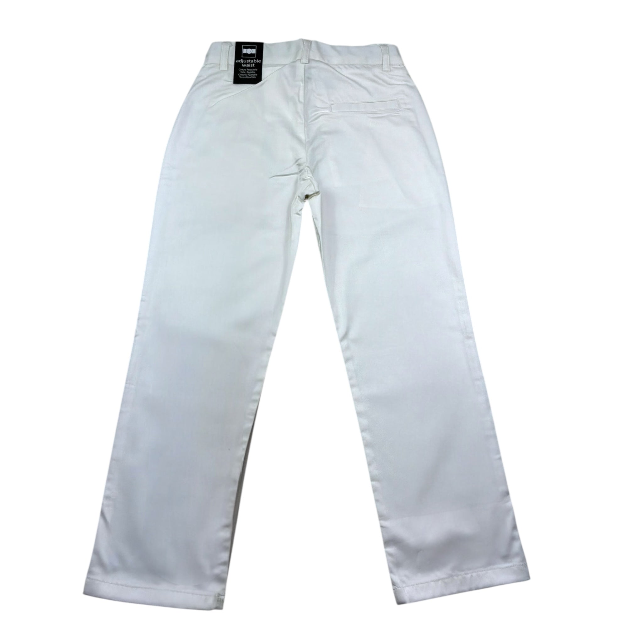 Sarabanda Pantalone Tinta Unita con Girovita Regolabile per Bambino 0B662 BIANCO SARABANDA 