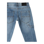 Sarabanda Jeans Tinta Unita con Girovita Regolabile per Bambino 0B752 AZZURRO SARABANDA 