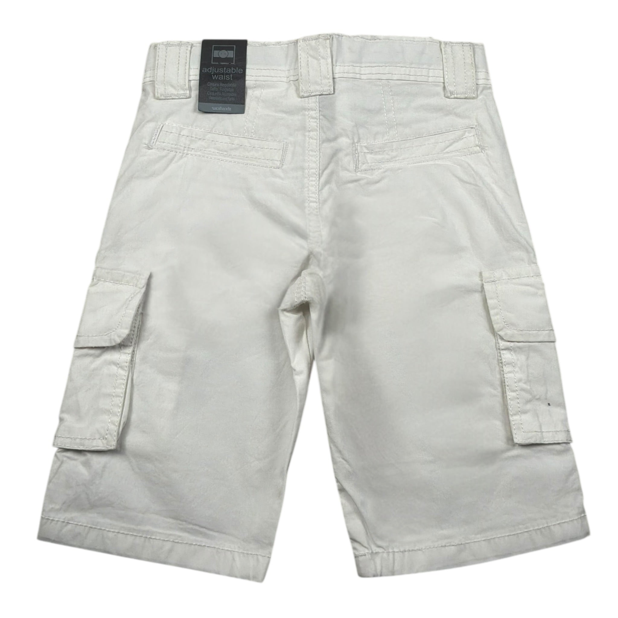 Sarabanda Bermuda Tinta Unita con Girovita Regolabile per Bambino 0J537J BIANCO SARABANDA 