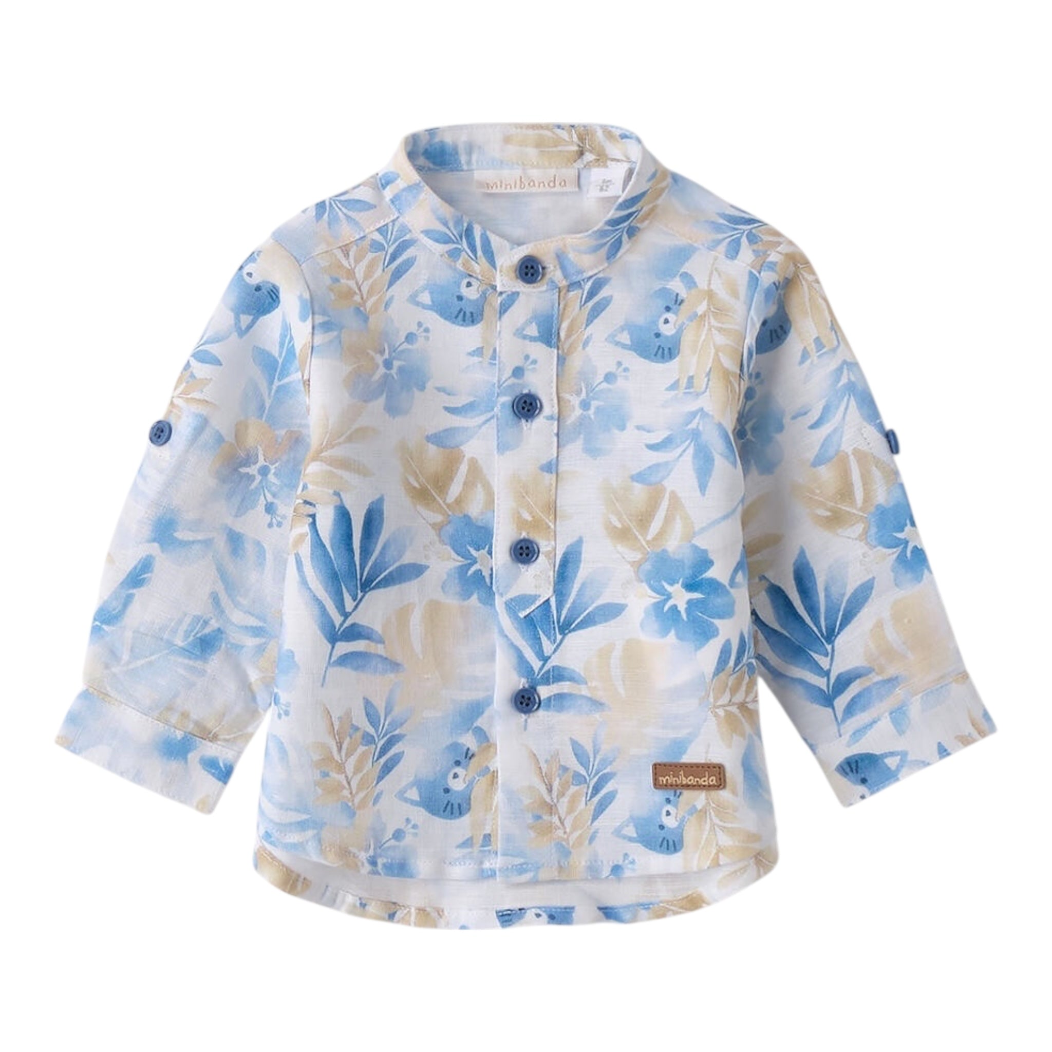 Sarabanda Camicia Manica Lunga Stampa Fantasia per Neonato 3B606 BIANCO SARABANDA 