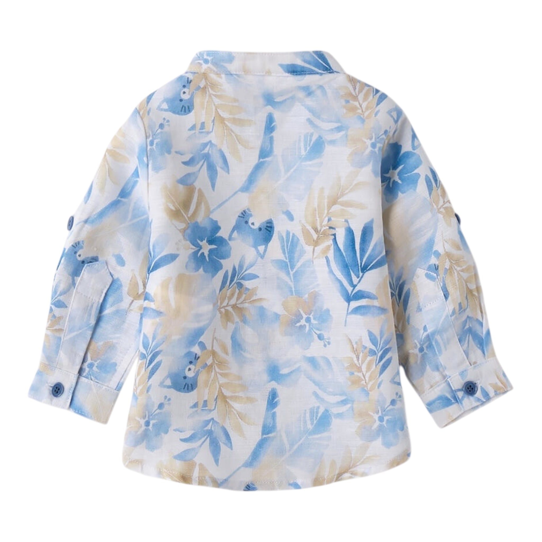 Sarabanda Camicia Manica Lunga Stampa Fantasia per Neonato 3B606 BIANCO SARABANDA 