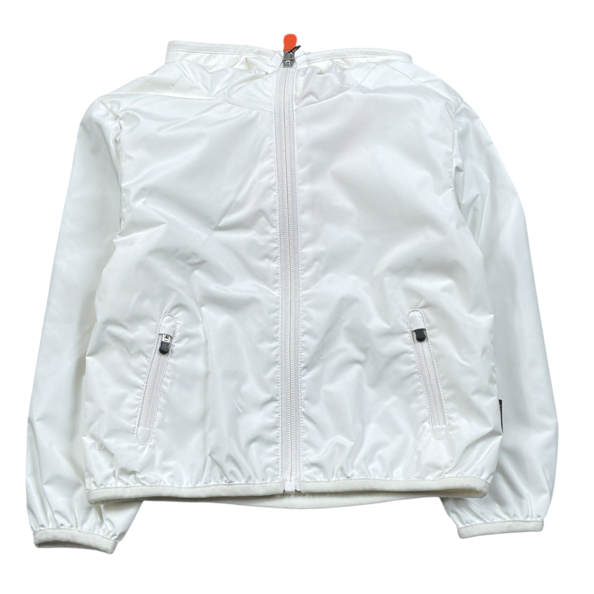 Save The Duck Giubbino tinta unita con Zip E Cappuccio Bianco per Bambina J30036XJX BIANCO SAVE THE DUCK 