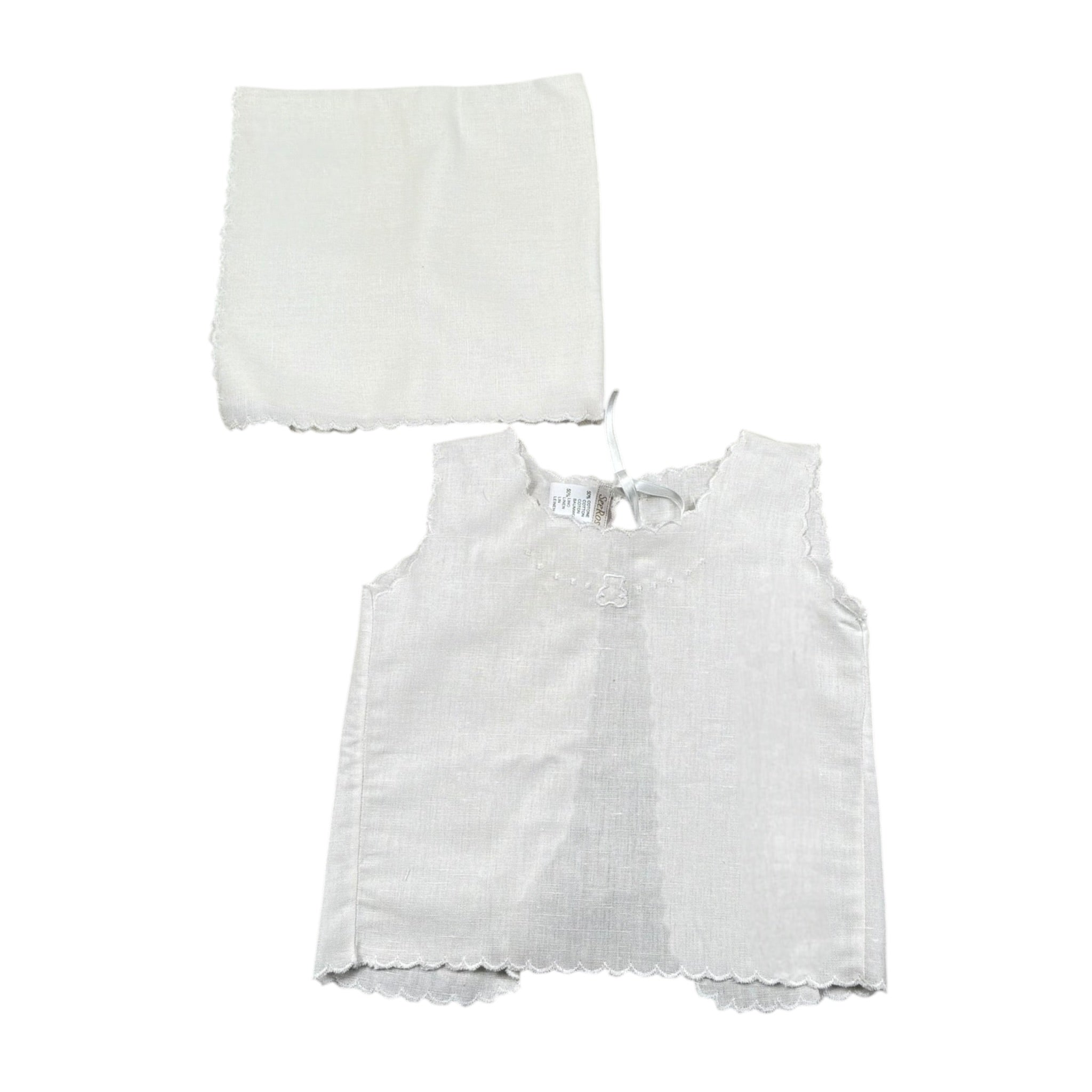 Seerose Set Camicia Della Fortuna-Copertina per Neonata SETNE BIANCO SEEROSE 