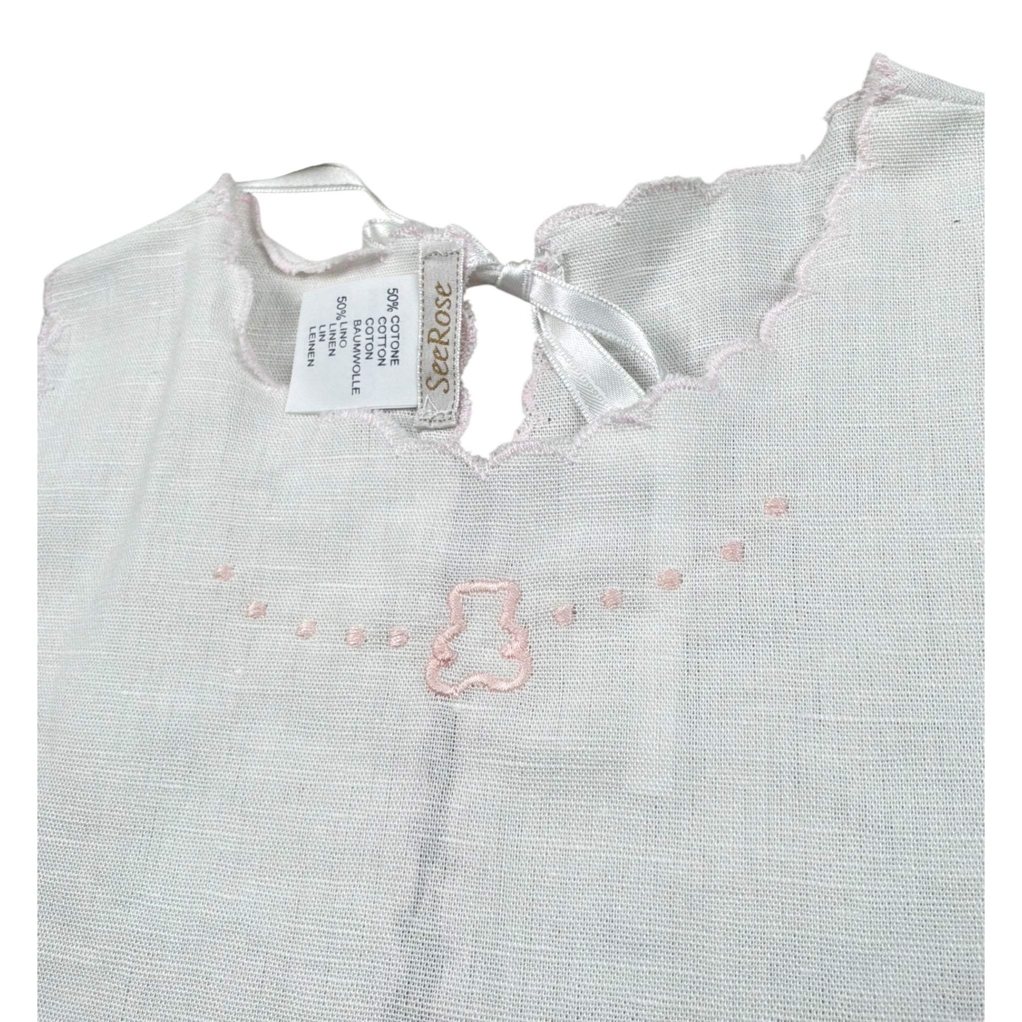 Seerose Set Camicia Della Fortuna-Copertina per Neonata SETNE BIANCO/ROSA SEEROSE 