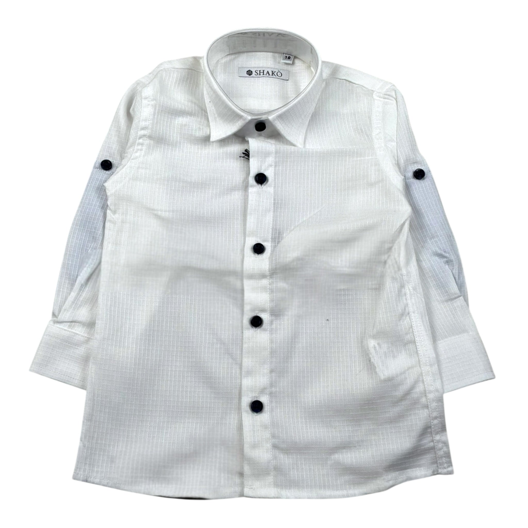 Shako' Camicia Manica Lunga Tinta Unita per Neonato CMSH PANNA SHAKO' 